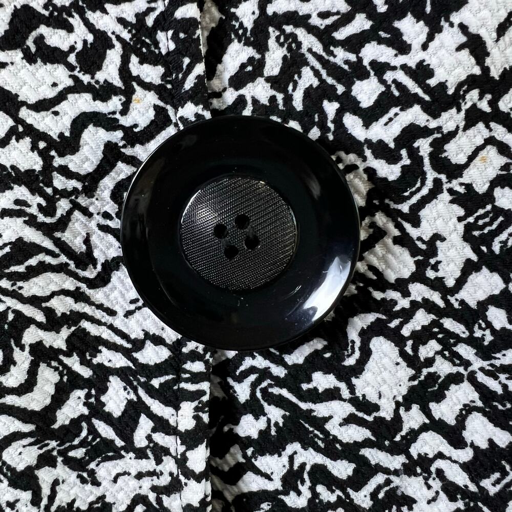 Artex Fashion Black & Yellow Lagenlook Lightweight Jacket w/Large Buttons Size L - Picture 5 of 8